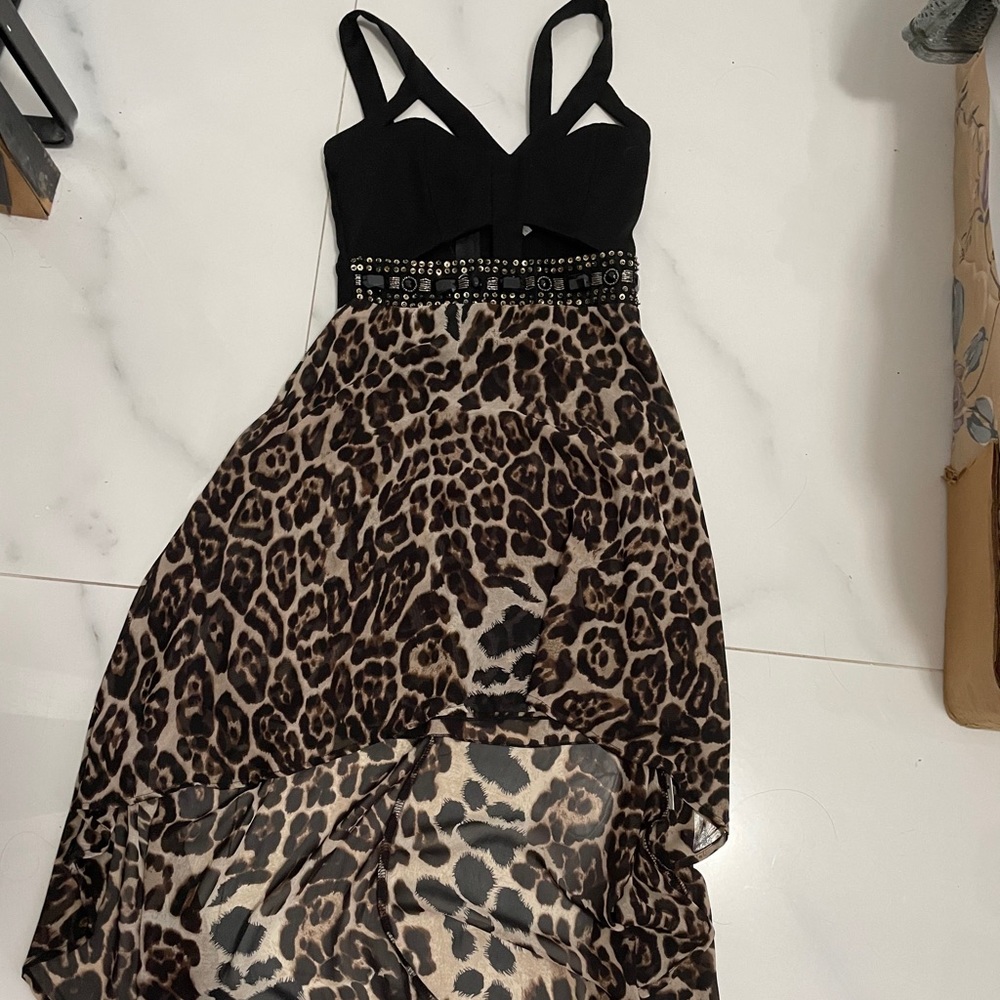 Maxi cheetah dress